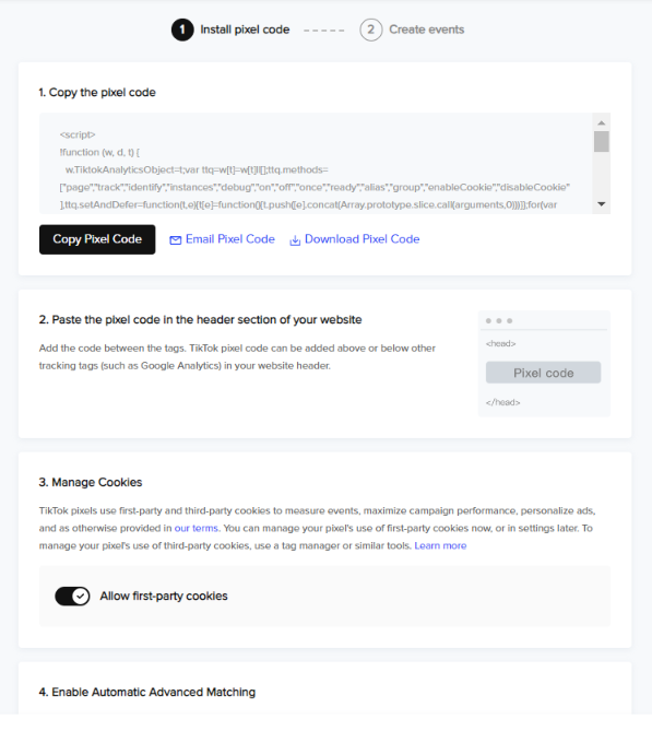 TikTok Pixel Installation Guide