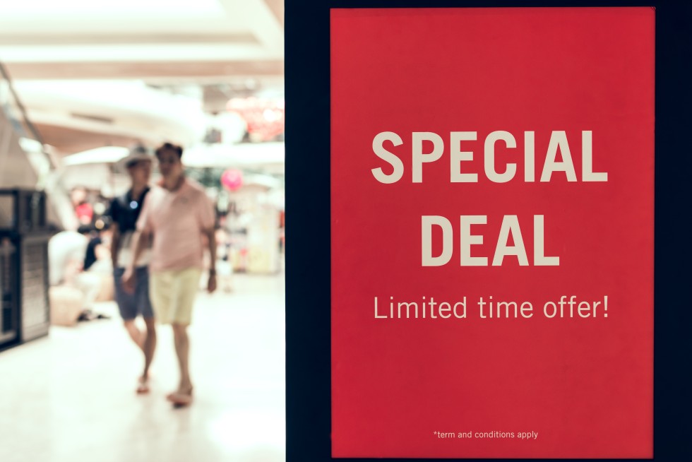 special deal - sales sign