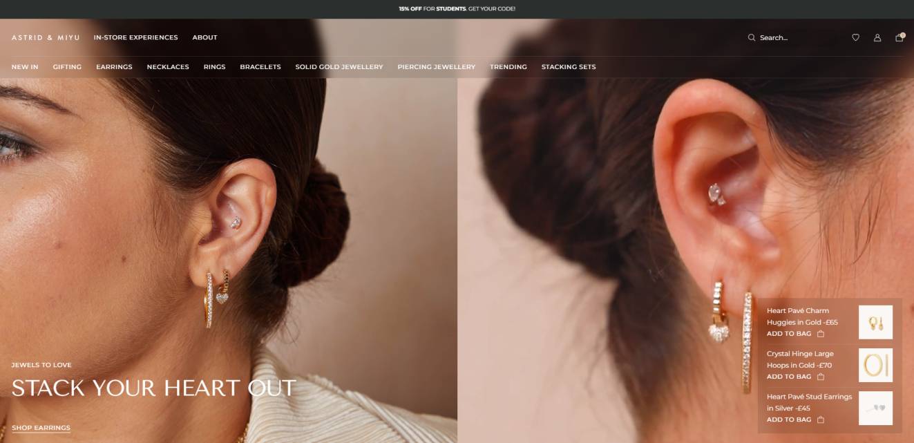 astrid and miyu shopify site