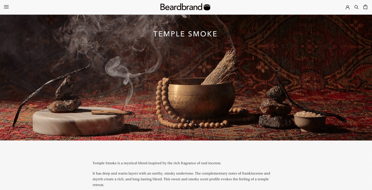 beardbrand ecommerce homepage