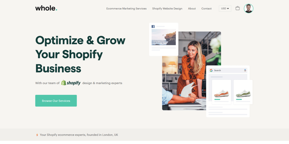 Whole Design Studios website homepage