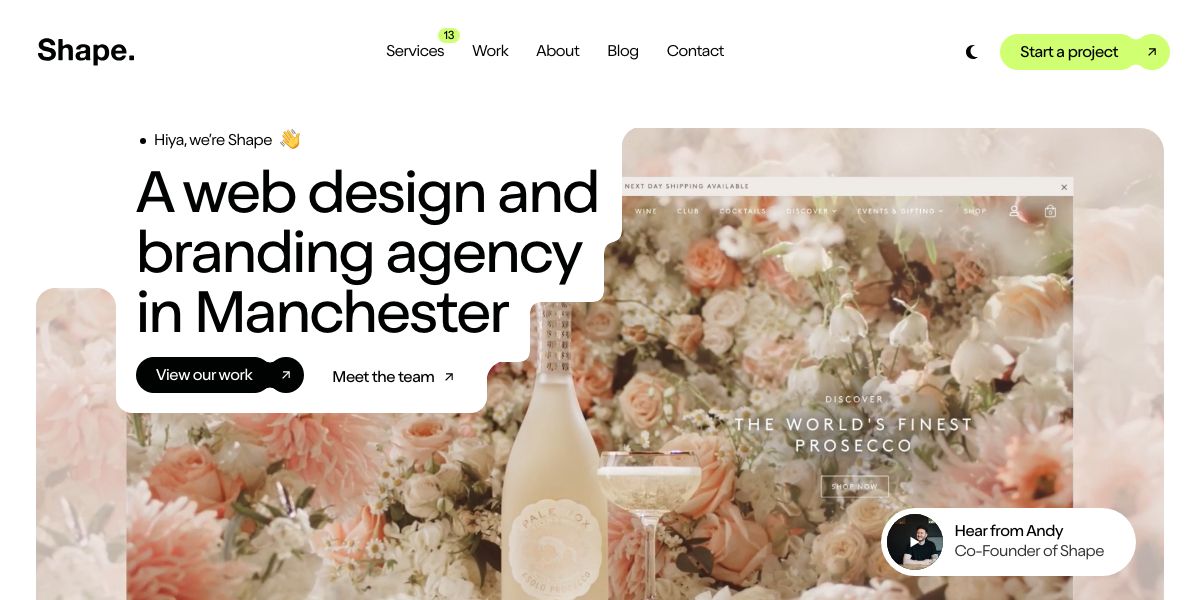 Made By Shape website homepage