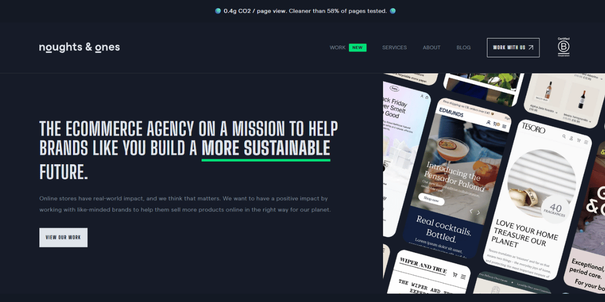 Noughts & 1s website homepage