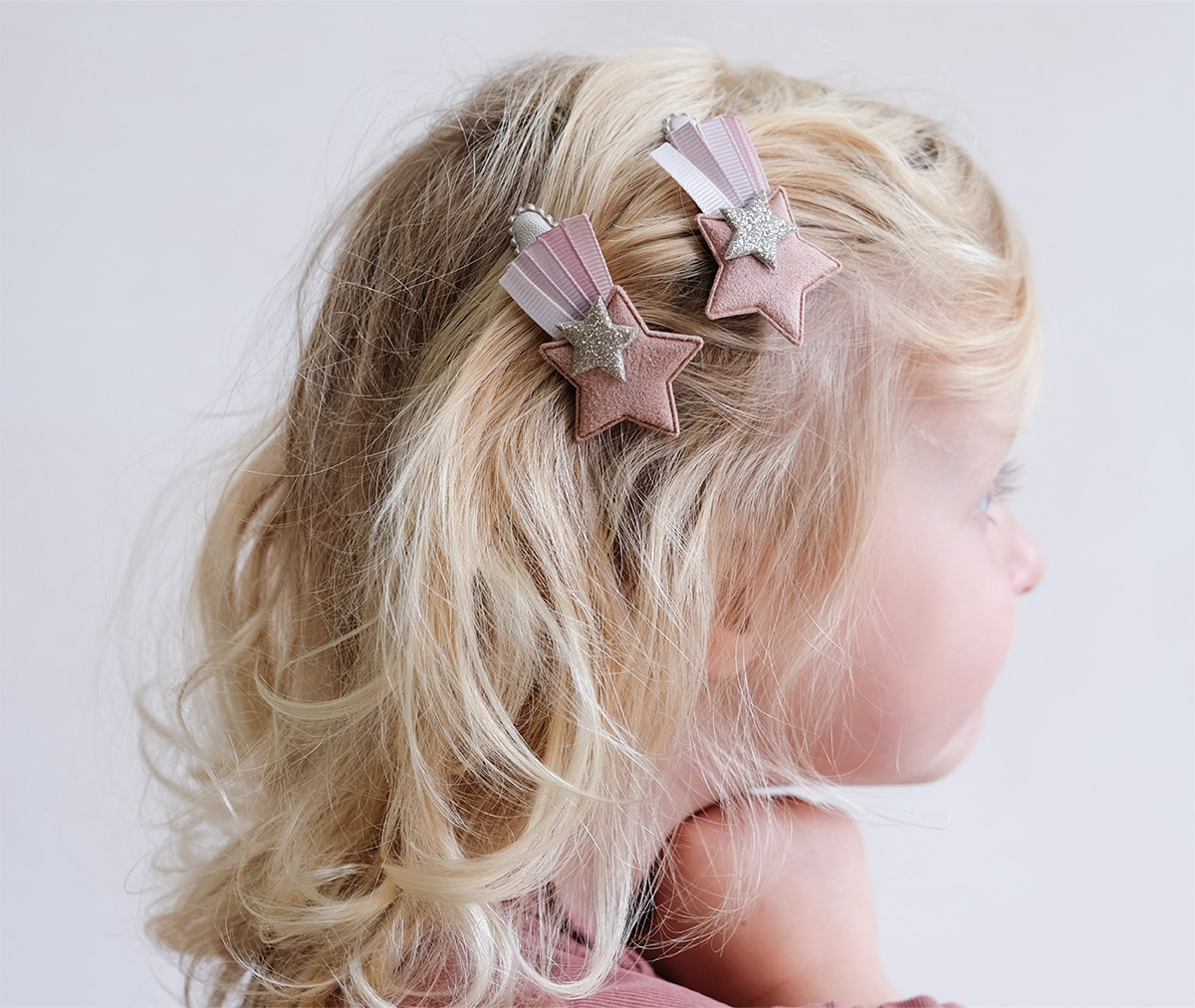 Girl with hair accessories